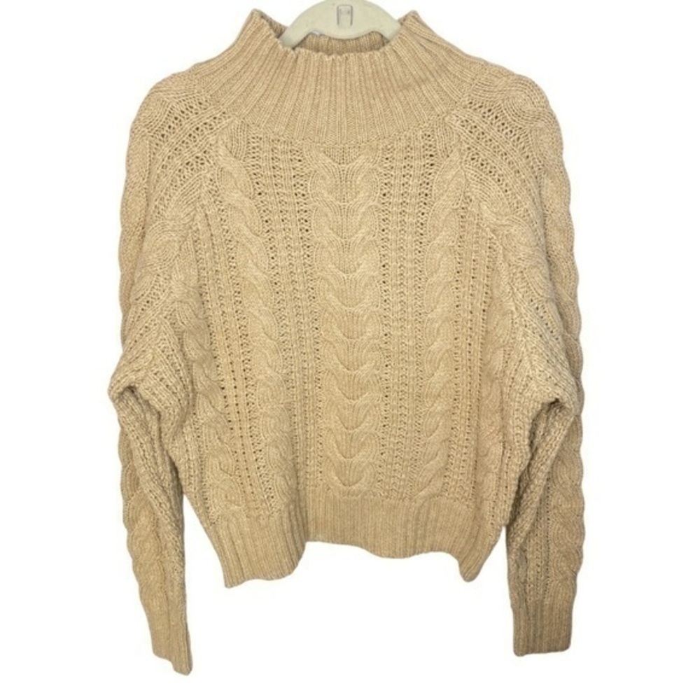 A New Day Chunky Knit Sweater Tan Size Medium